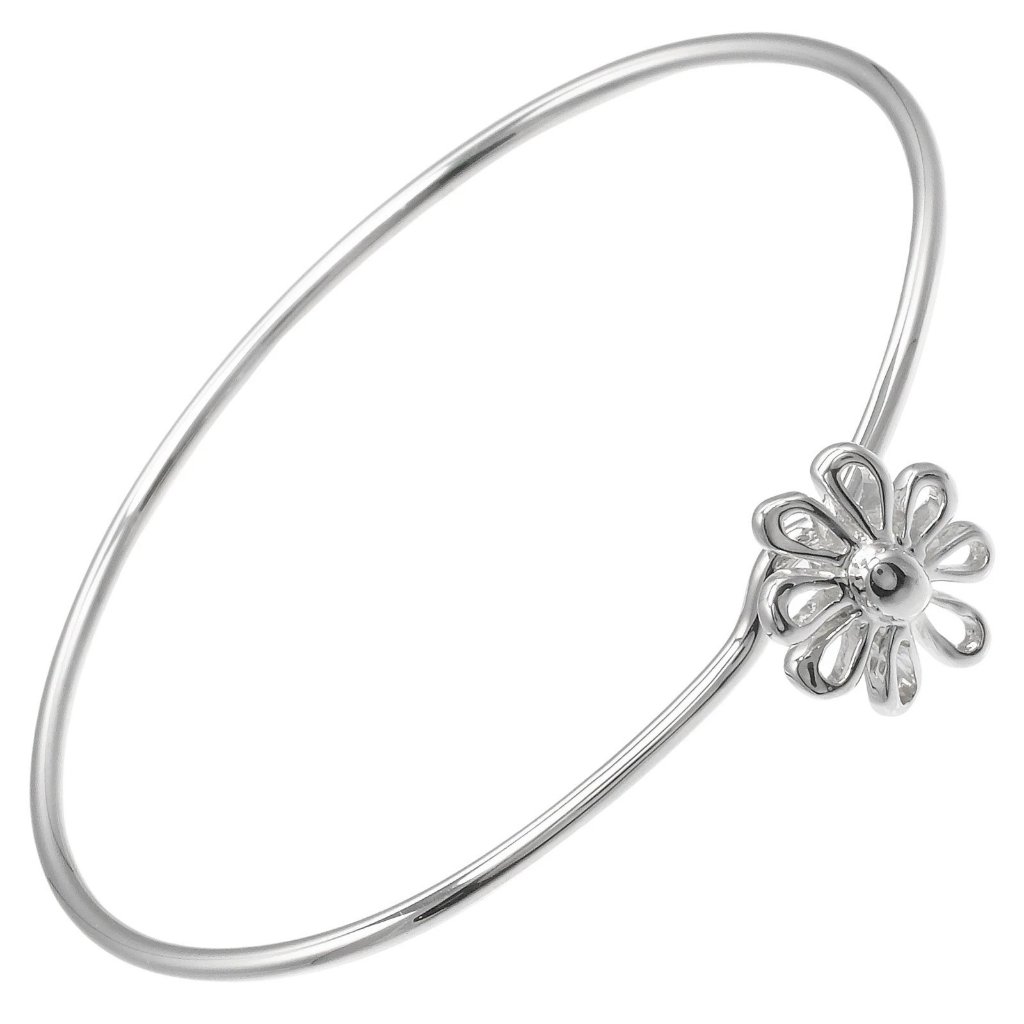 Tiffany&Co. Daisy Flower Bracelet Silver925 7.7g Women